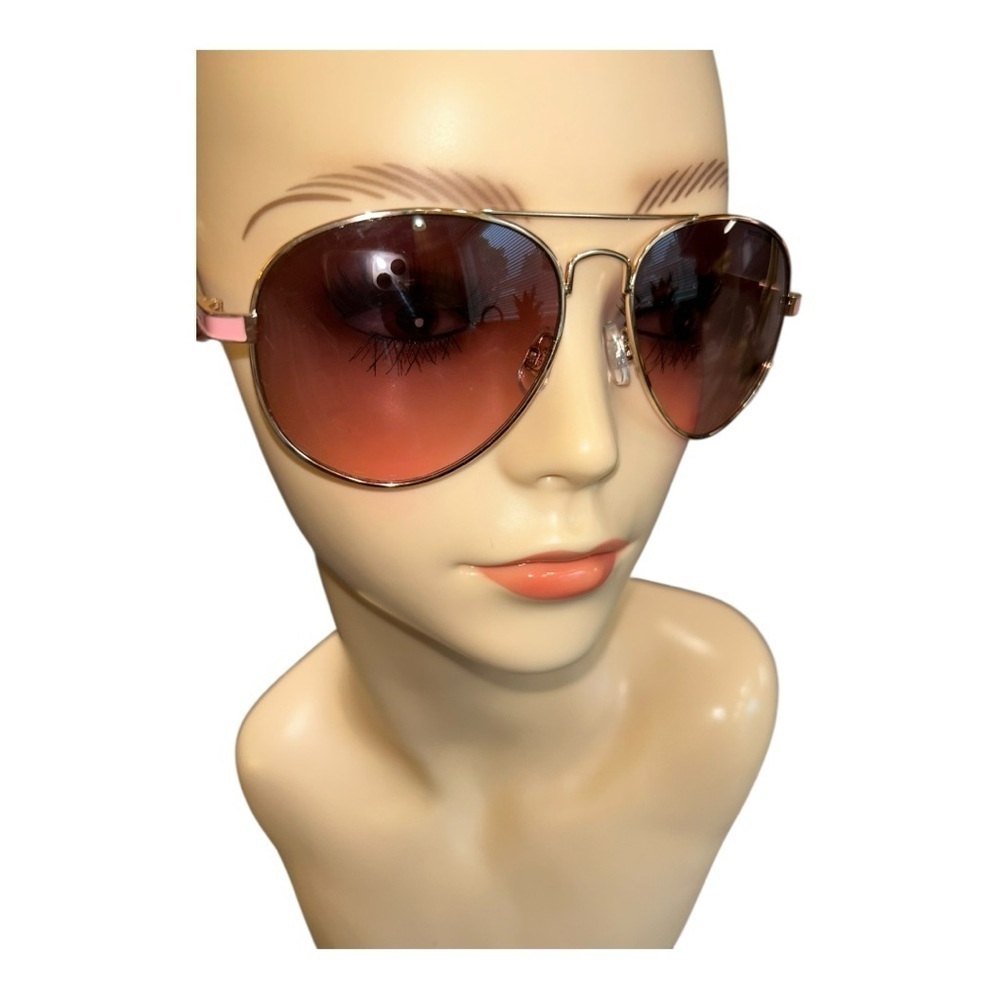 Juicy Couture Pink Aviator Sunglasses Gold with Pink Lenses